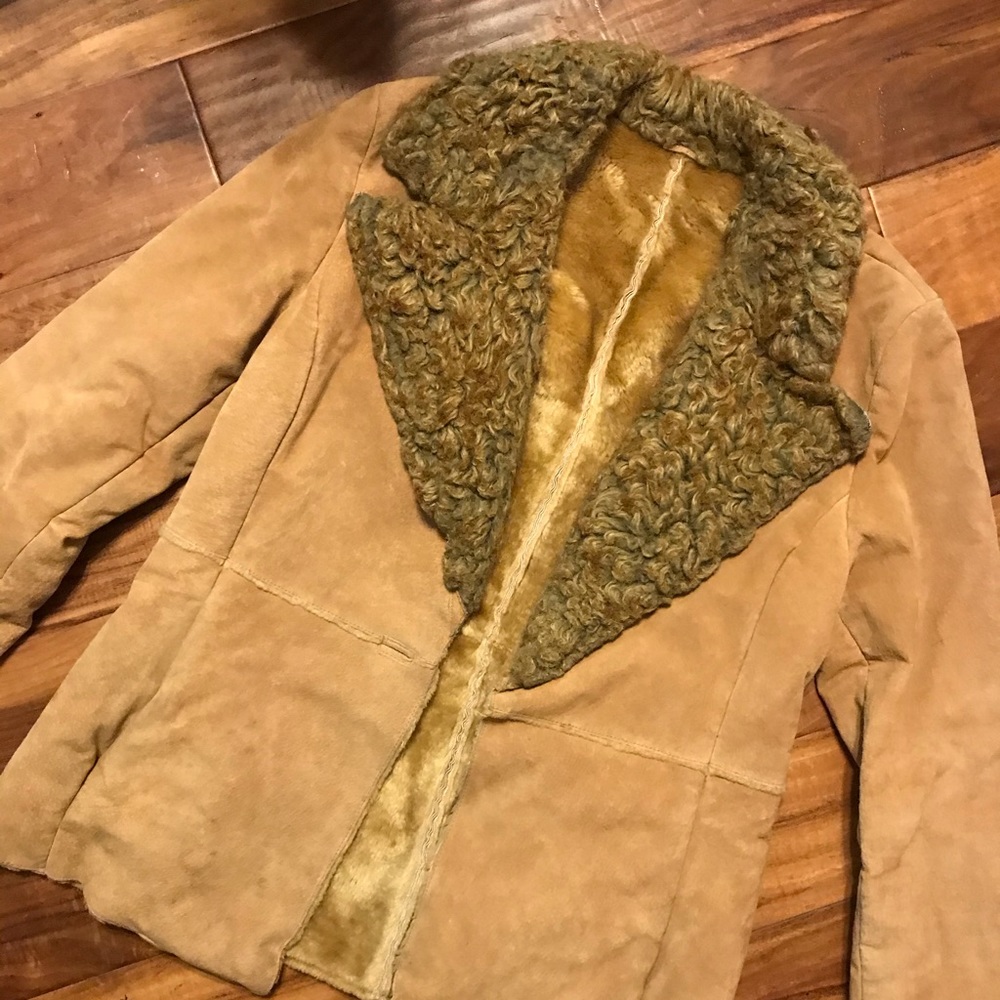 St John’s Bay suede leather and Sherpa jacket